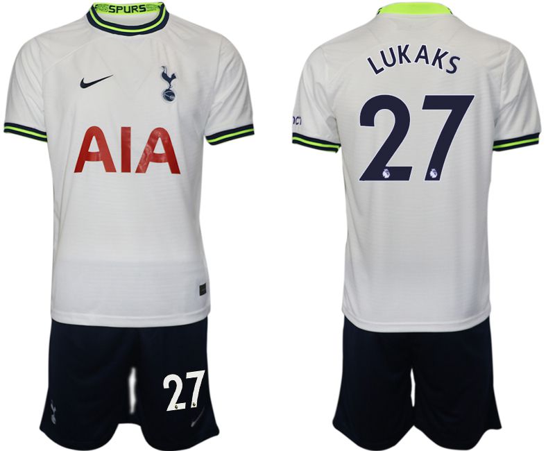 Men 2022-2023 Club Tottenham Hotspur home white 27 Soccer Jersey